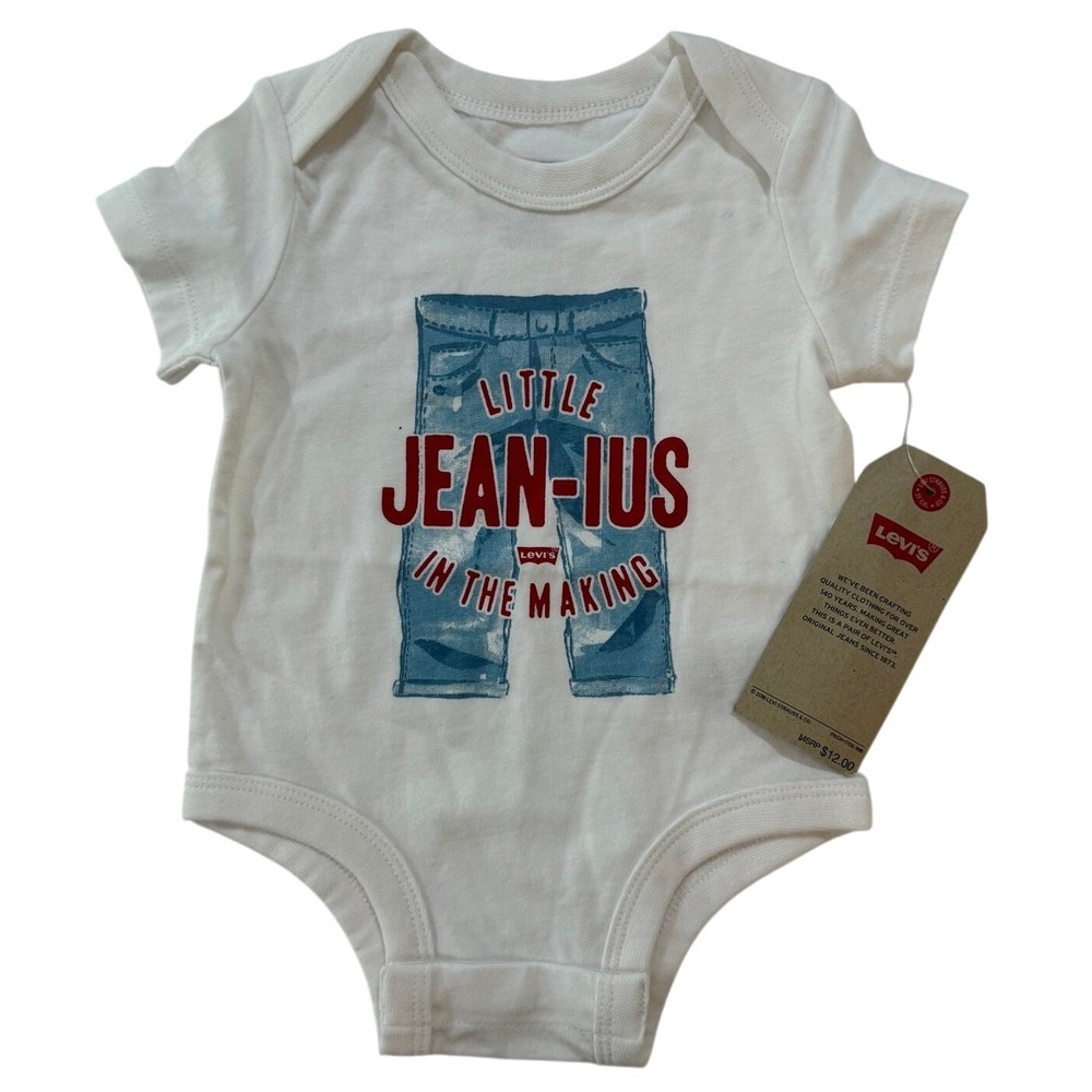 Levi's Little Jean-ius One Piece Baby Size 3 Month New with Tags (03)